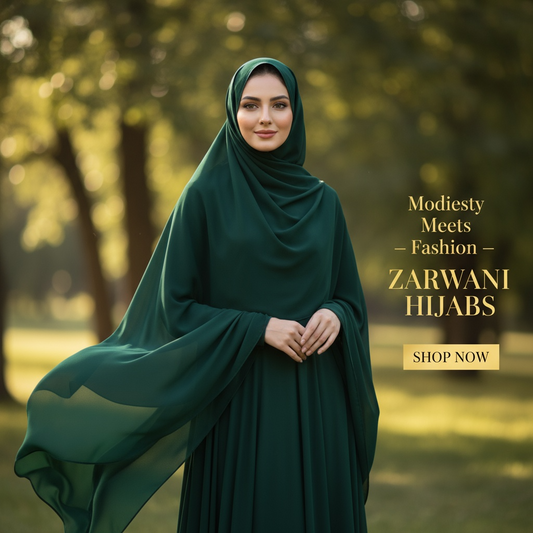Green - Georgette Hijab