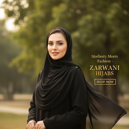 Black - Georgette Hijab