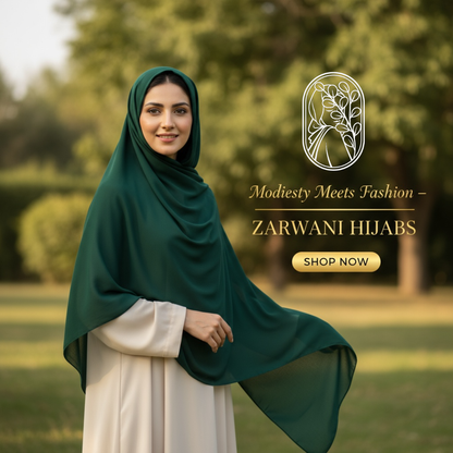 Green - Georgette Hijab