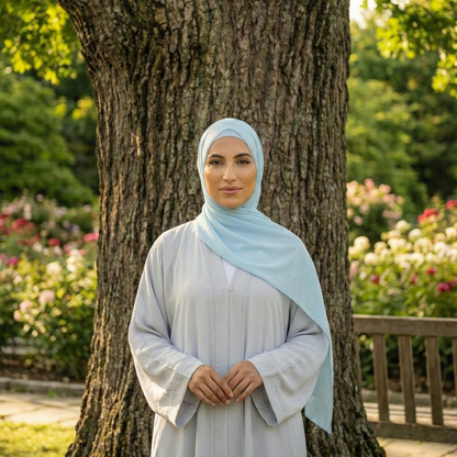 Sky Blue - Georgette Hijab