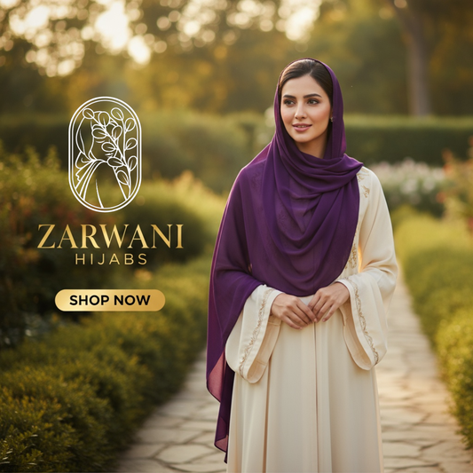 Purple - Georgette Hijab