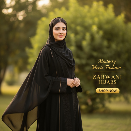 Black - Georgette Hijab